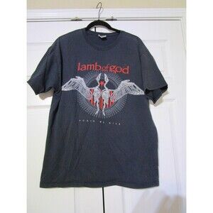 Lamb of God Shirt Mens Large Again We Rise Band Tee Heavyweight Metal